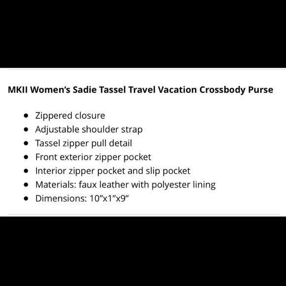 NWT MKII Saddle Crossbody Bag by Deluxity - Tan - Picture 8 of 8